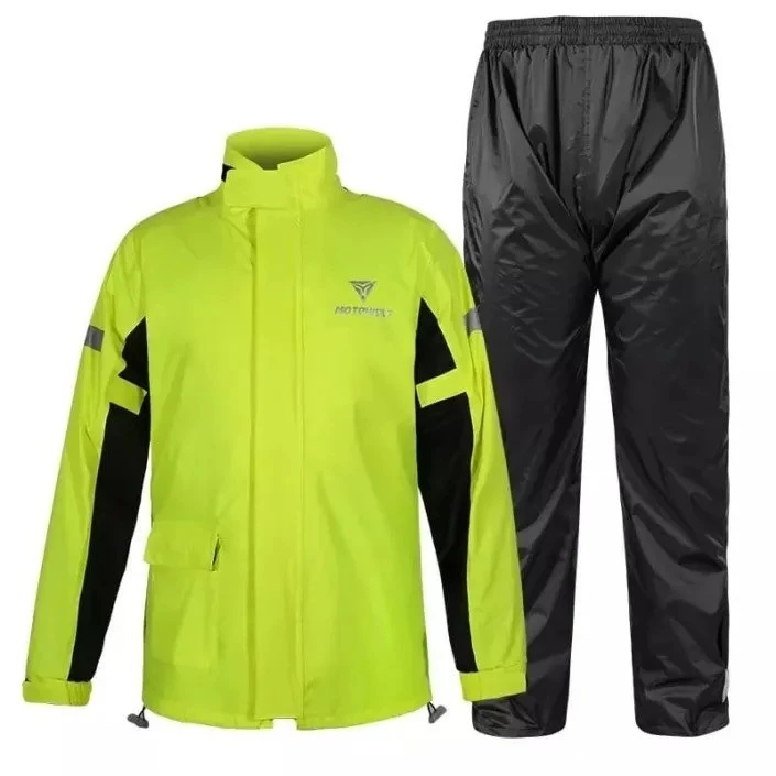 Echipament moto impermeabil MOTOWOLF unisex verde/negru